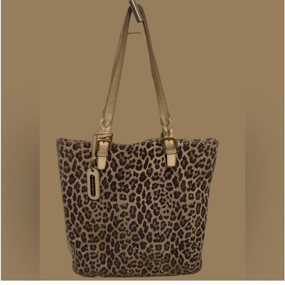 Leather reptile, print bag by Cynthia rowley double straps clean inside